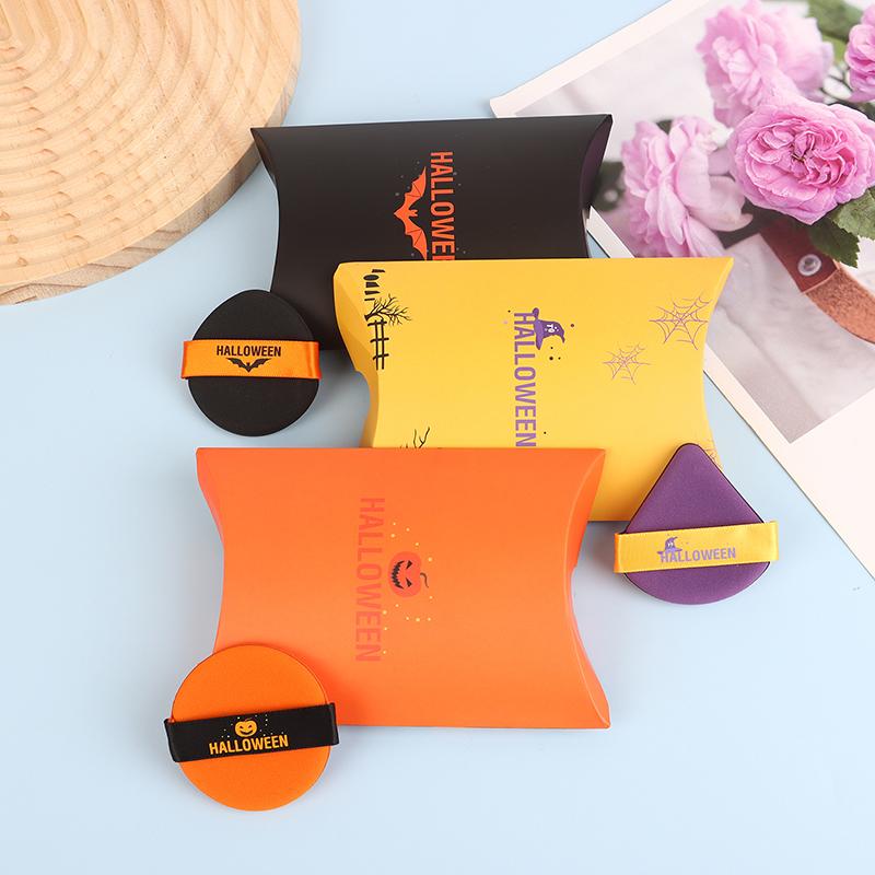 Хэллоуин Мультфильм Летучая мышь Ведьма Тыква Подушка-спонж Ультра Мягкий Спонж-спонж Влажный Сухой Двойного Назначения Макияж Спонж