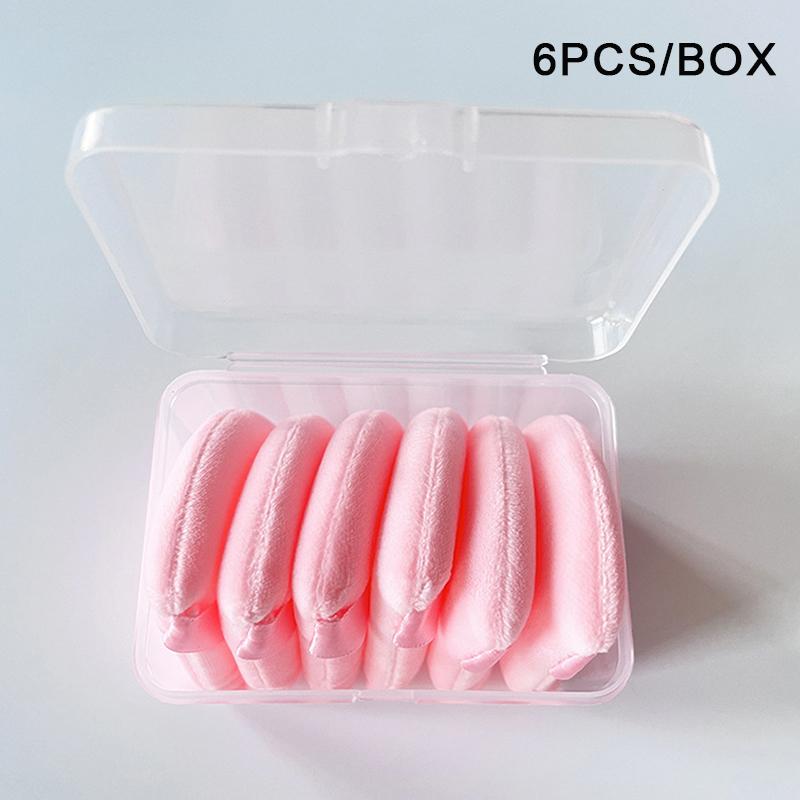 6 шт./кор. Треугольная пуховка для пудры, спонж для макияжа лица, мягкий бархатный косметический спонж, блендер, спонж для тональной основы, аксессуары для макияжа