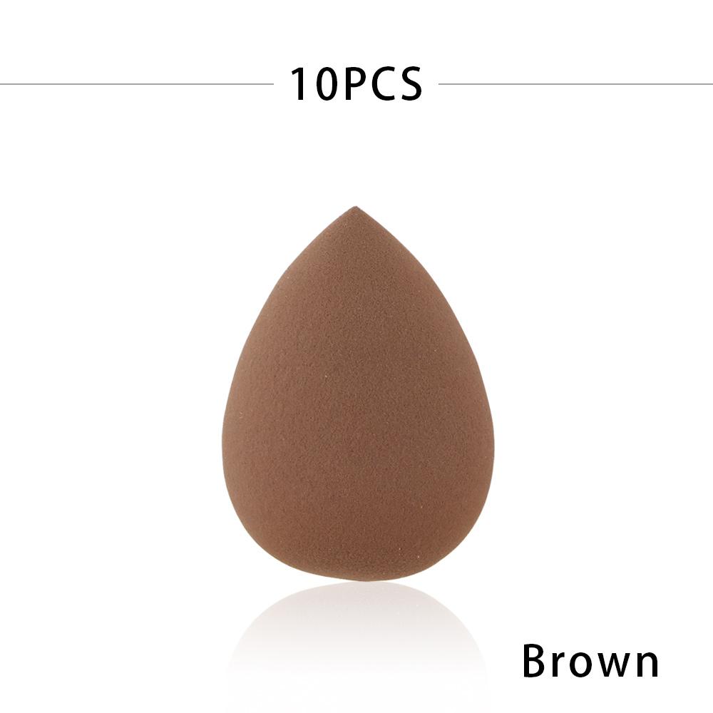 10 шт., спонж для макияжа, профессиональная косметика для лица, тональная основа, пудра, спонж для макияжа, мягкий макияж, форма капли воды, косметический спонж