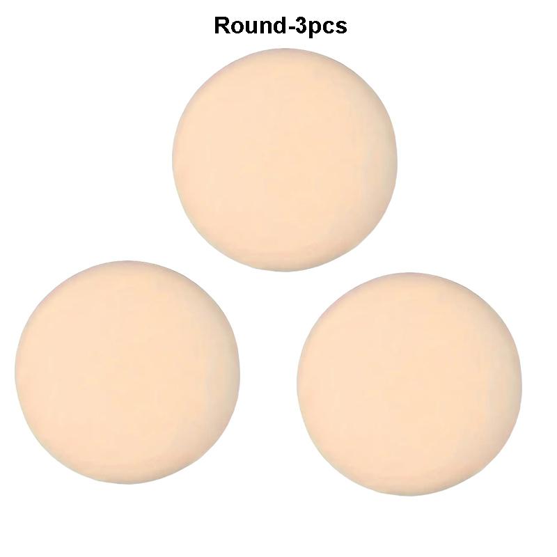 3 шт. Сухой Влажный Спонж для макияжа, косметический спонж, спонж-кушон, круглой, квадратной, треугольной формы, спонж для макияжа, спонж для пудры, спонж для тональной основы