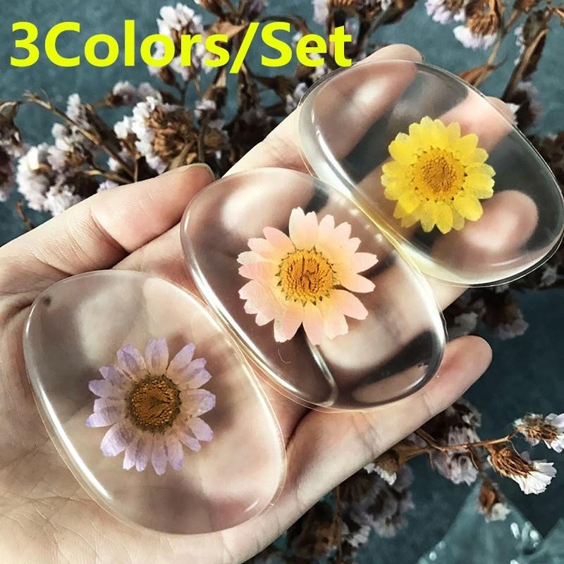 3 цвета/набор новый цветок спонж силиконовый гель основа макияж спонж косметический спонж